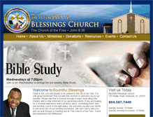 Tablet Screenshot of bountifulblessingschurch.org